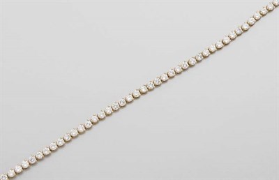 Lot 2297 - Gold and Diamond Bracelet