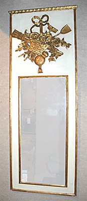Lot 4117 - Louis XVI Style Painted Trumeau The...