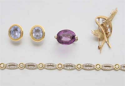 Lot 2298 - Group of Gold Jewelry