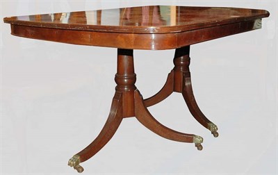 Lot 148 - Regency Style Mahogany Double-Pedestal Dining...