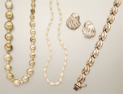 Lot 2917 - Assorted Group of Silver and Metal Jewelry