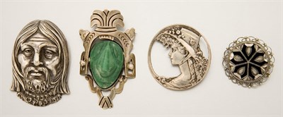 Lot 2847 - Four Sterling Silver Pins