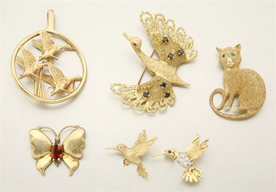 Lot 2866 - Group of Ten Animal Pins