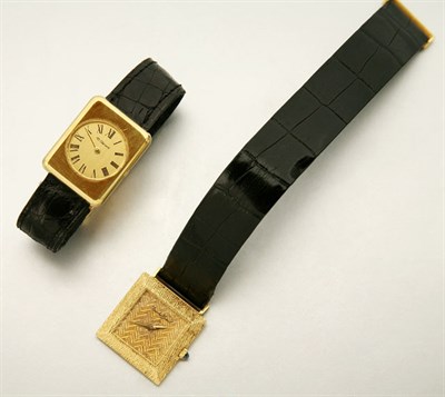 Lot 2830 - Two Gentleman's Gold Wristwatches