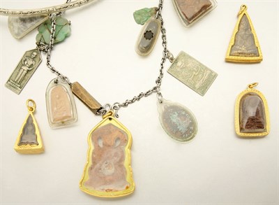 Lot 2785 - Religious Necklace with Twenty-Eight Religious Objects