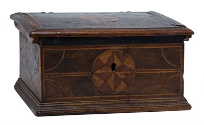 Lot 341 - Continental Walnut Box Height 5 inches, width...