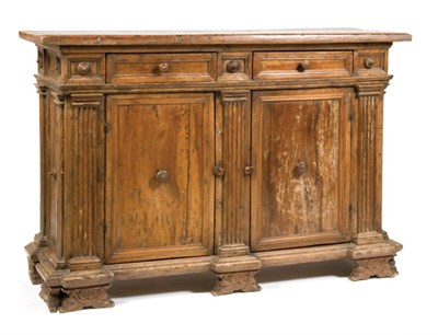 Lot 86 - Italian Baroque Style Walnut Credenza The...
