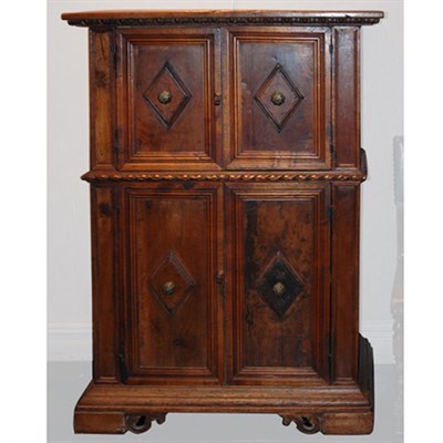 Lot 84 - Italian Baroque Walnut Cupboard The...