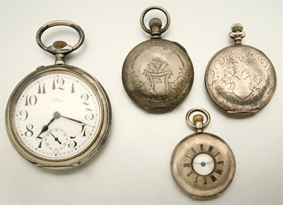 Lot 2821 - Six Hunting Case and Open Face Watches