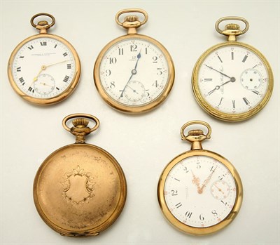 Lot 2817 - Five Pocket Watches and One Movement