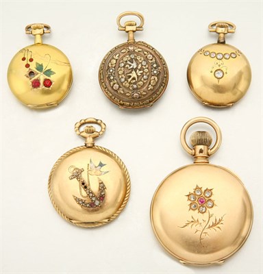 Lot 2820 - Five Lady's Hunting Case and Open Face Watches