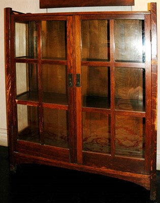 Lot 180 - Stickley Style Oak Bookcase Height 54 1/2...