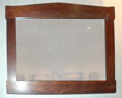 Lot 186 - Stickley Style Oak Mirror Height 27 3/4 inches,...