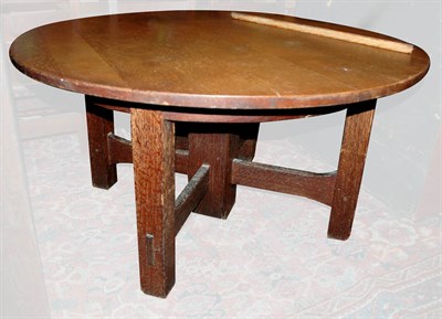 Lot 183 - Stickley Oak Circular Dining Table Height 30...