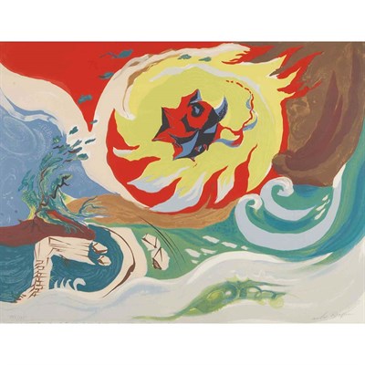 Lot 79 - Andre Masson WAVE OF THE FUTURE Color...