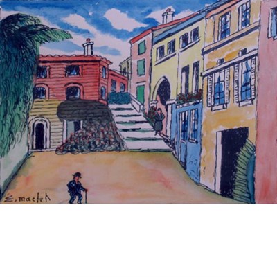 Lot 61 - Elisee Maclet French, 1881-1962 Paris Street...