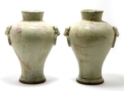 Lot 68 - Pair of Chinese Jun Style Vases Each of...