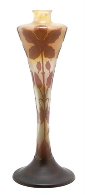 Lot 4408 - Galle Acid Etched Cameo Glass Vase Of...