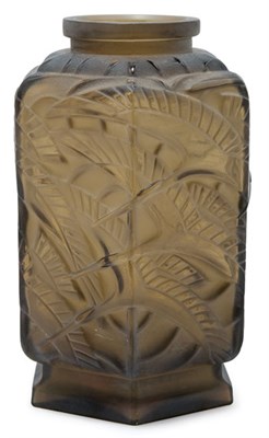Lot 4415 - Paul D'Avesn Mold Blown Frosted Glass Vase...