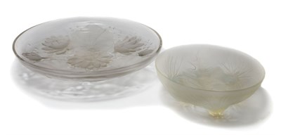 Lot 4420 - Two Verlys Molded Opalescent Glass Articles...