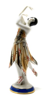 Lot 4388 - German Art Deco Porcelain Figure of a Dancer...