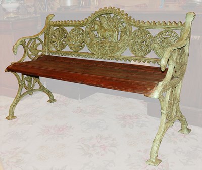 Lot 3421 - Pair of Victorian Style Green Painted Metal...
