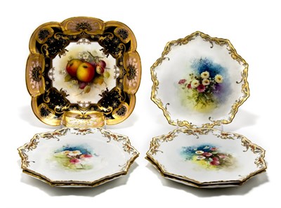 Lot 4465 - Royal Worcester Gilt and Painted Porcelain...
