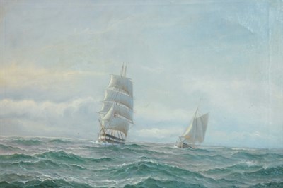 Lot 15 - British School 19th/20th Century Two Ships at...