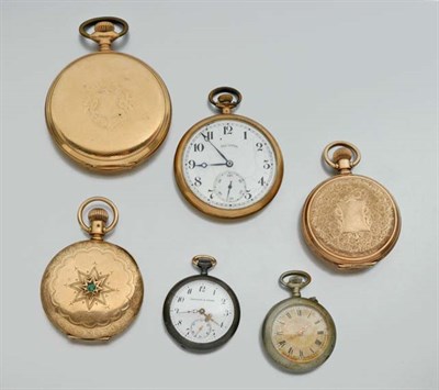 Lot 2793 - Nine Assorted Open Face and Hunting Case Pocket Watches