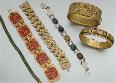 Lot 2141 - Group of Assorted Metal and Costume Jewelry