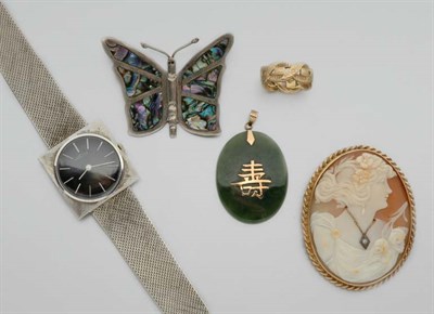 Lot 2105 - Assorted Group of Gold and Metal Jewelry