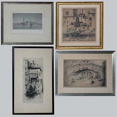 Lot 1143 - Andrew F. Affleck [VENETIAN PALACE] Drypoint,...