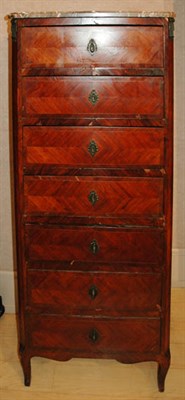 Lot 243 - Transitional Louis XV/XVI Style Marble Top...