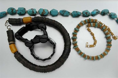 Lot 2156 - Assorted Group of Bead Jewelry