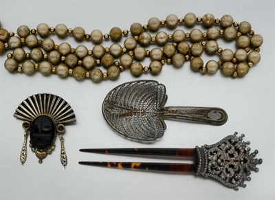 Lot 2162 - Assorted Group of Silver and Metal Jewerly and Items