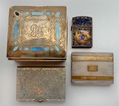 Lot 2163 - Assorted Group of Silver and Metal Boxes