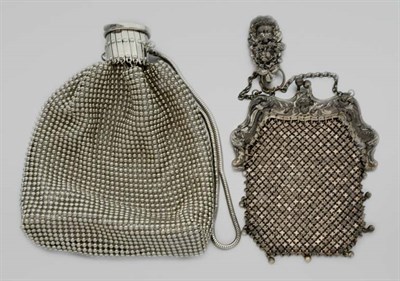 Lot 2132 - Assorted Group of Metal Purses and Cigarette Lighters