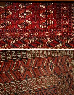 Lot 2366 - Two Turkoman Rugs Comprising a Tekke rug and a...