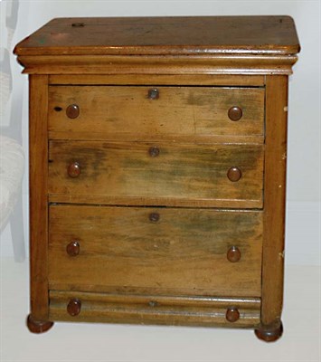 Lot 2226 - Fruitwood Chest of Drawers 19th Century Height...