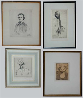 Lot 1145 - Ernst Fuchs [PORTRAIT OF EDGAR ALLEN POE]...