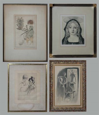 Lot 1147 - Edgar Chahine FEMMES EN BUSTE Drypoint, signed...