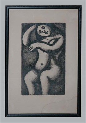 Lot 1134 - Georges Rouault NU ASSIS (CHAPON/ROUAULT 28)...