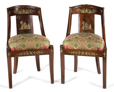 Lot 4454 - Pair of Empire Style Gilt-Metal Mounted...