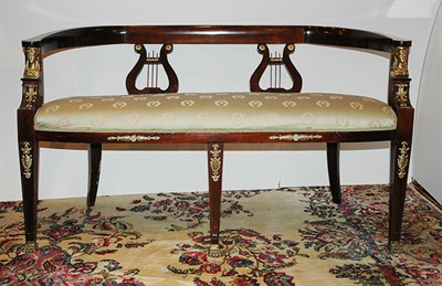 Lot 4578 - Empire Style Gilt-Metal Mounted Mahogany...
