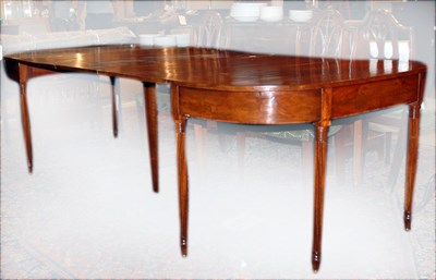 Lot 2322 - Federal Mahogany Extension Dining Table With...