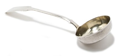 Lot 4327 - Russian Silver Ladle Having a wide bowl and...