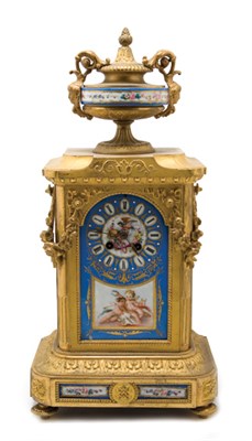 Lot 4472 - Sevres Style Porcelain and Gilt-Bronze Mantel...
