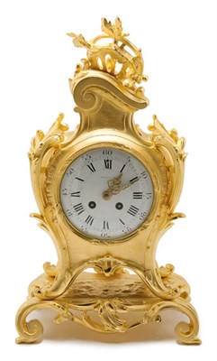 Lot 4481 - Louis XV Style Gilt-Metal Mantel Clock...