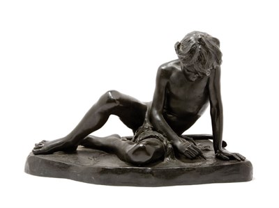 Lot 4249 - Bronze Figure of a Shepherd Boy at Rest After...