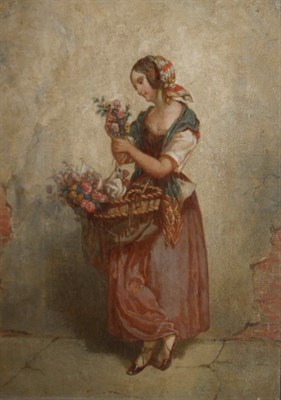 Lot 4019 - Italian School 19th Century The Flower Seller...